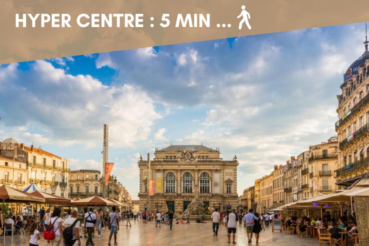 Nouveau - Jungle Montpeul - Clim - Wifi Fibre - Netflix - 5' Du Centre Et Gare - Parking - Loggia - 15' Des Plages Montpellier Bagian luar foto