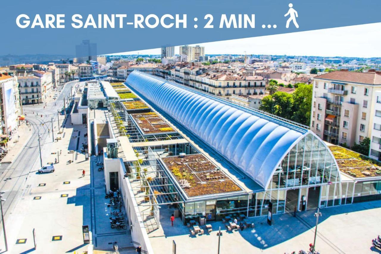 Nouveau - Jungle Montpeul - Clim - Wifi Fibre - Netflix - 5' Du Centre Et Gare - Parking - Loggia - 15' Des Plages Montpellier Bagian luar foto