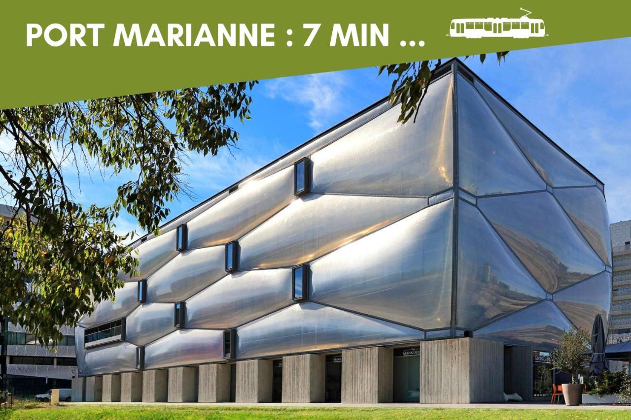 Nouveau - Jungle Montpeul - Clim - Wifi Fibre - Netflix - 5' Du Centre Et Gare - Parking - Loggia - 15' Des Plages Montpellier Bagian luar foto