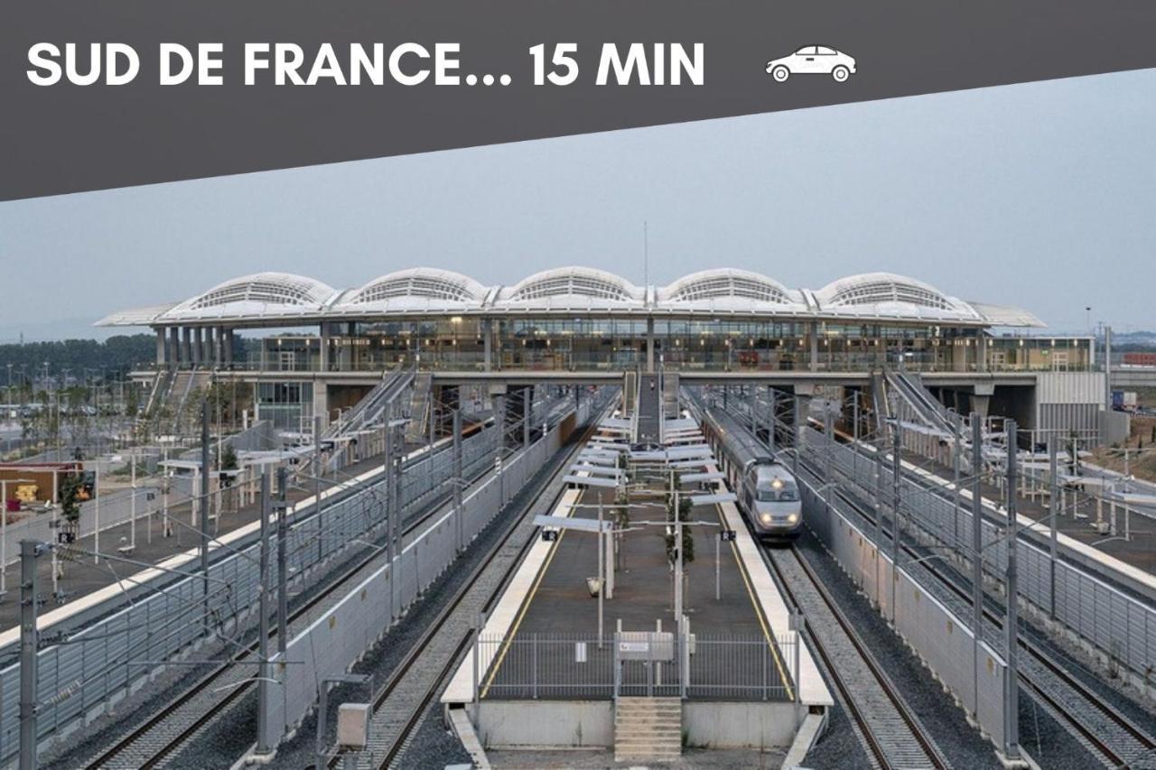 Nouveau - Jungle Montpeul - Clim - Wifi Fibre - Netflix - 5' Du Centre Et Gare - Parking - Loggia - 15' Des Plages Montpellier Bagian luar foto